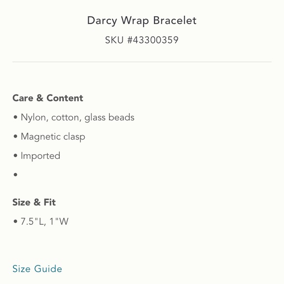 “Darcy” wrap bracelet - Picture 5 of 5